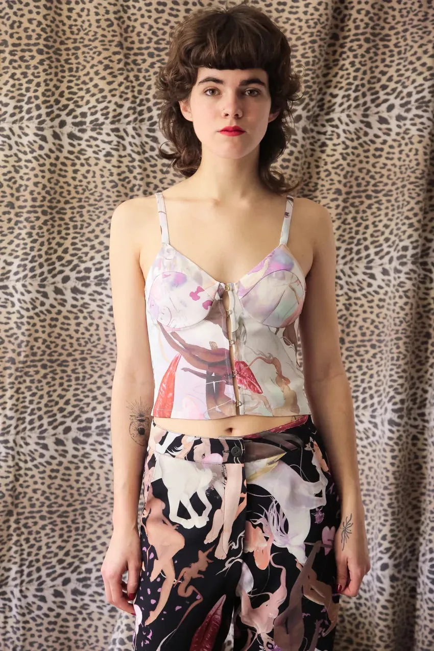 Marco Rambaldi - Printed Crepe Trousers: Fellini