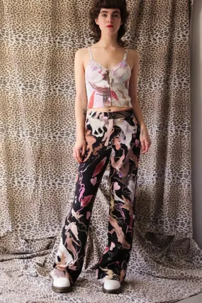 Marco Rambaldi - Printed Crepe Trousers: Fellini