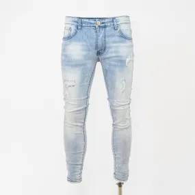 Men's Washed Ripped Jeans