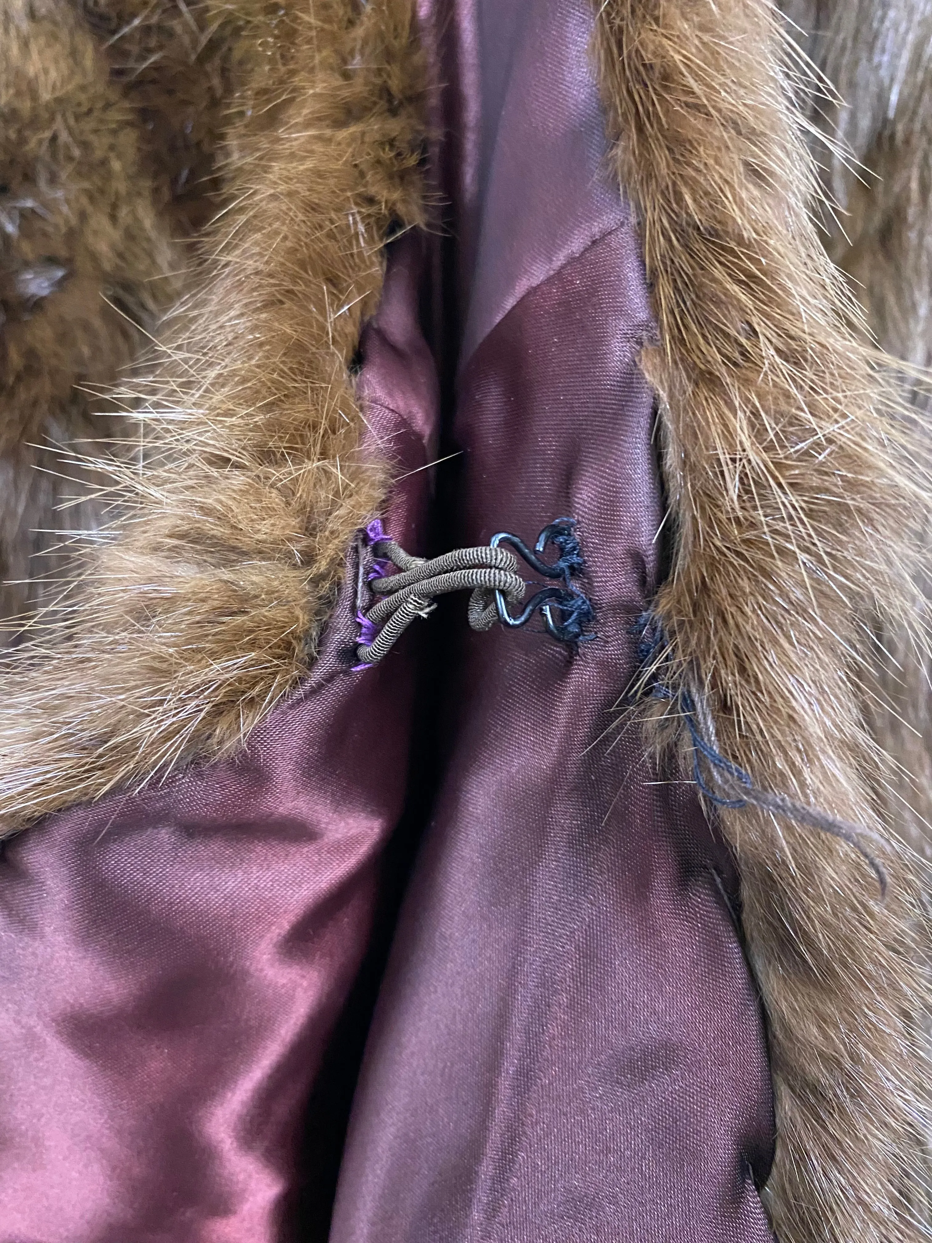 Mink Stole, Ranch Brown, Size S, SKU 000359-3