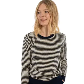 Pearl Knit Sweater - Navy/Chalk - WAS $129.95