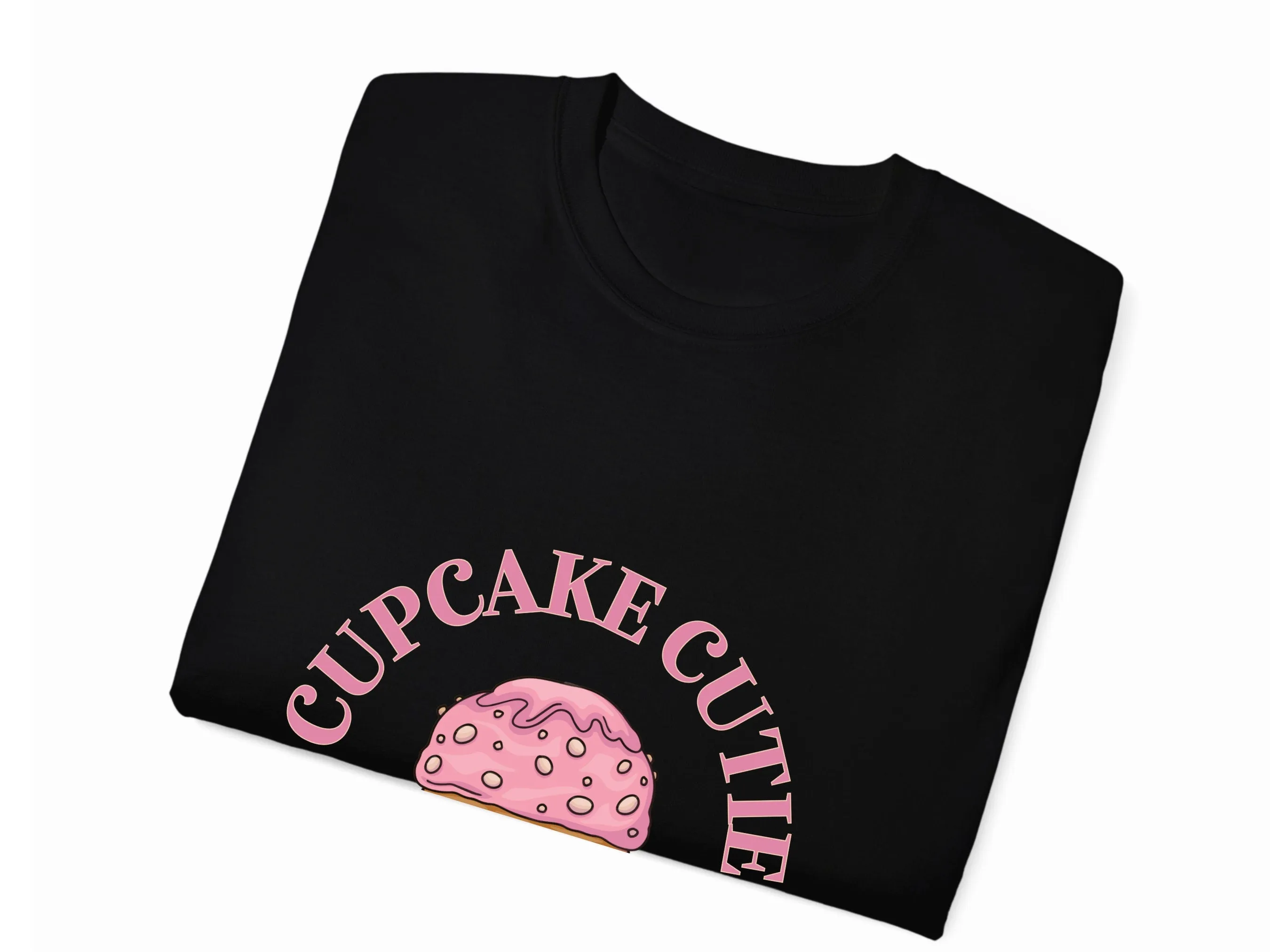 Personalized Name Cupcake Cute Birthday Bodysuit Gift for Baby Girls