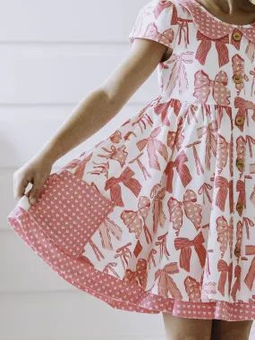 Prim Dress - Pretty Pink Bows