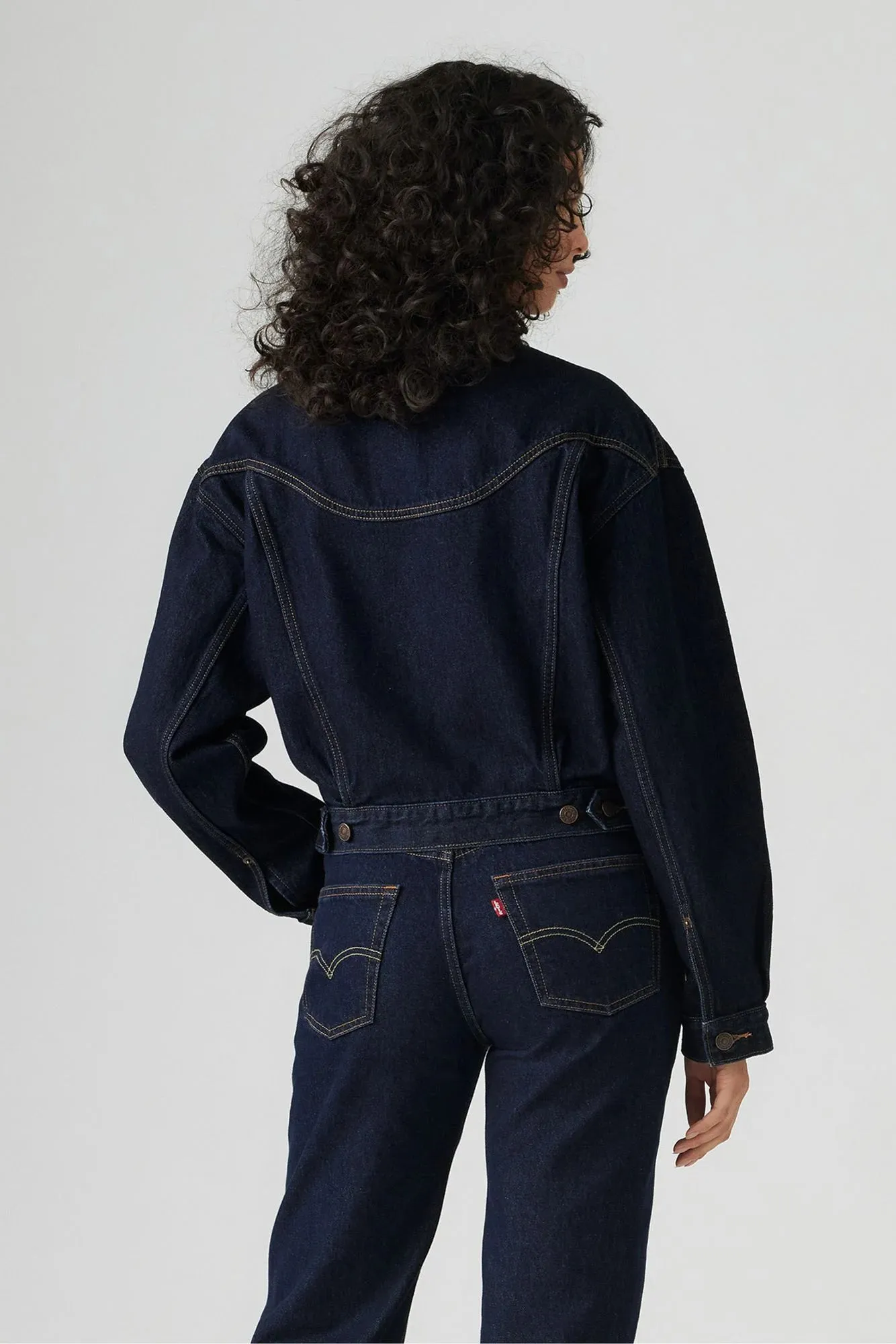 Shrunken '90s Western Trucker Jacket