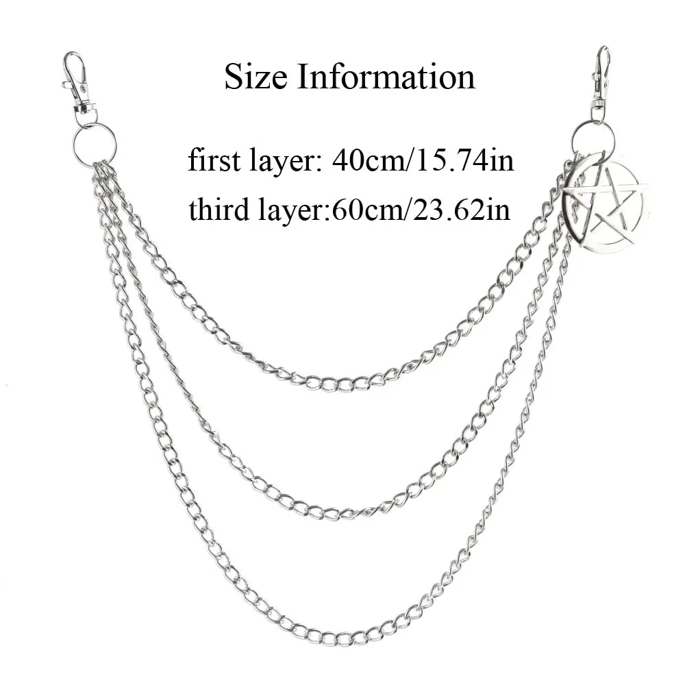 Side Punk Jeans Chain