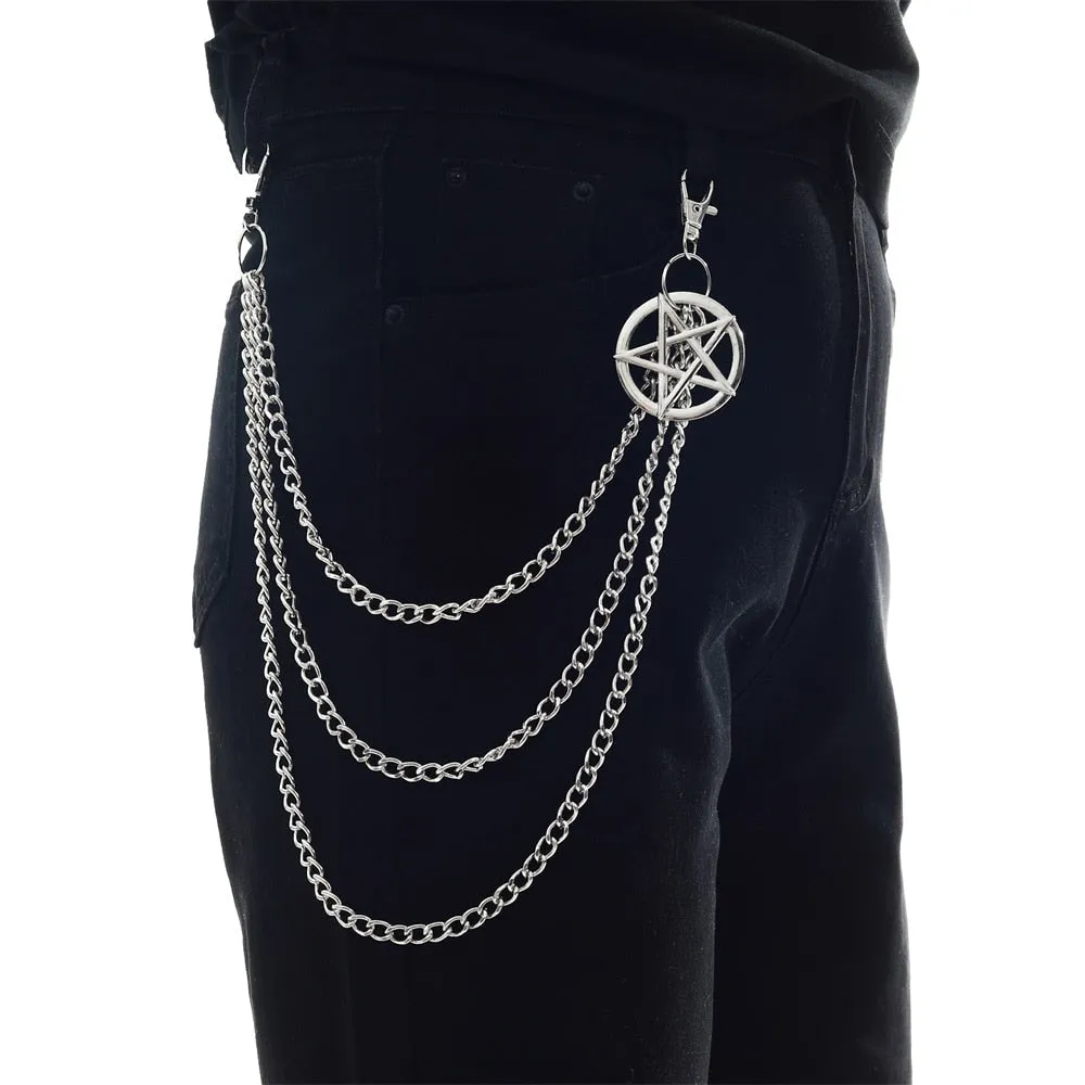 Side Punk Jeans Chain