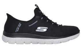 Skechers Slip-ins Women's Waterproof: Summits - Best Choice Black/Light Blue