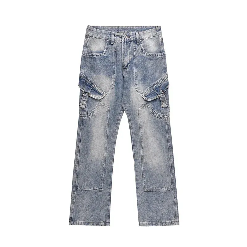 Skinny Jeans Men Streetwear Autumn Blue Slim Trousers Y2k Slim High Street Fashion Casual Fit Original Winter New Denim Pants