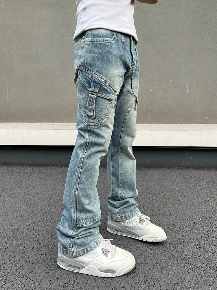 Skinny Jeans Men Streetwear Autumn Blue Slim Trousers Y2k Slim High Street Fashion Casual Fit Original Winter New Denim Pants