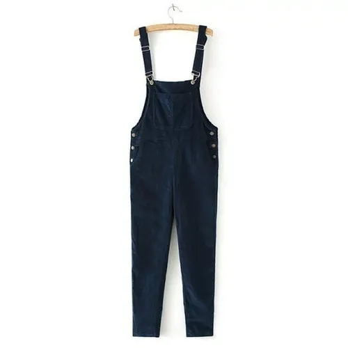 Spring Jumpsuits Women Slim Corduroy Overalls Women New Female Mori
