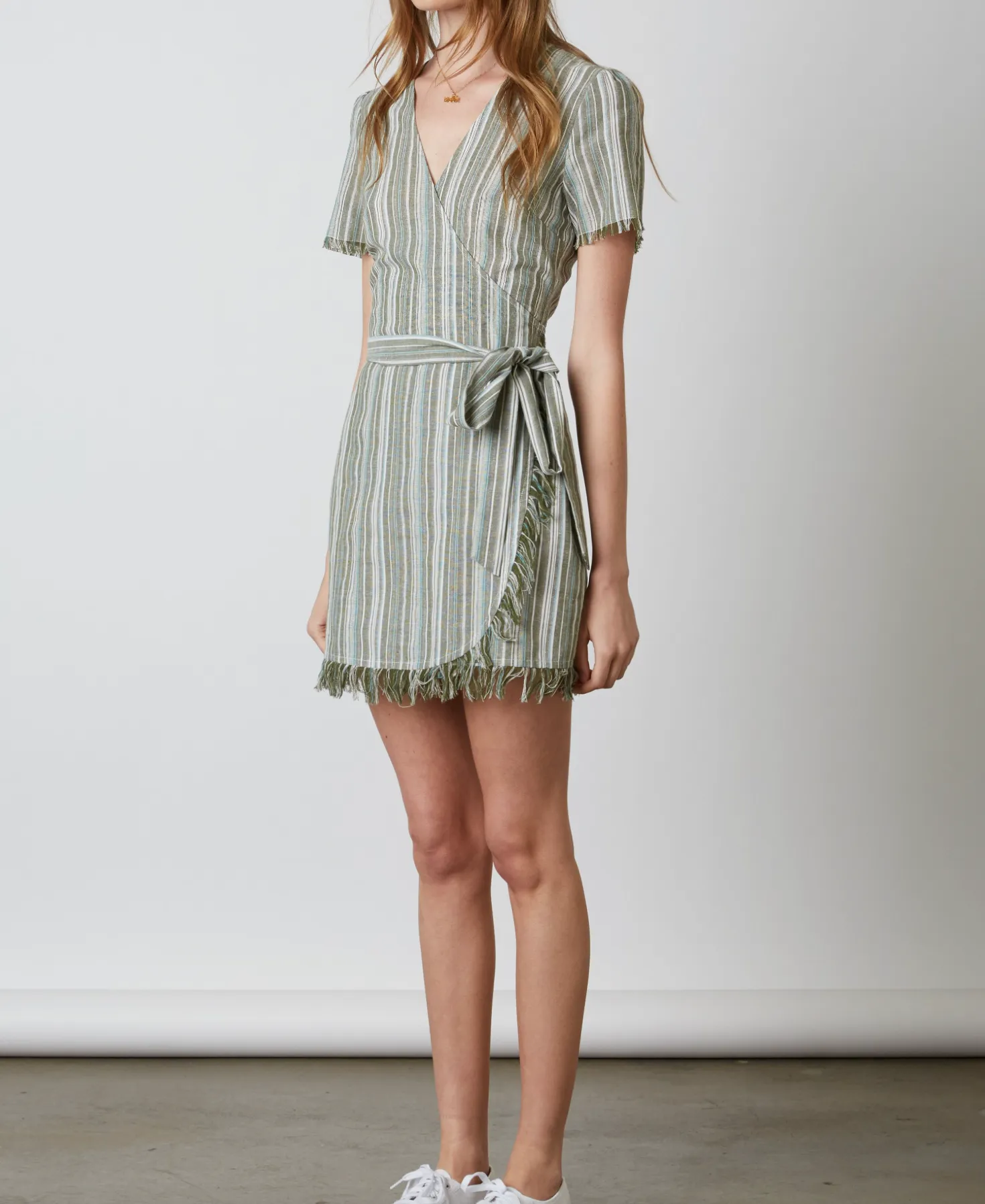 Striped Wrap Dress
