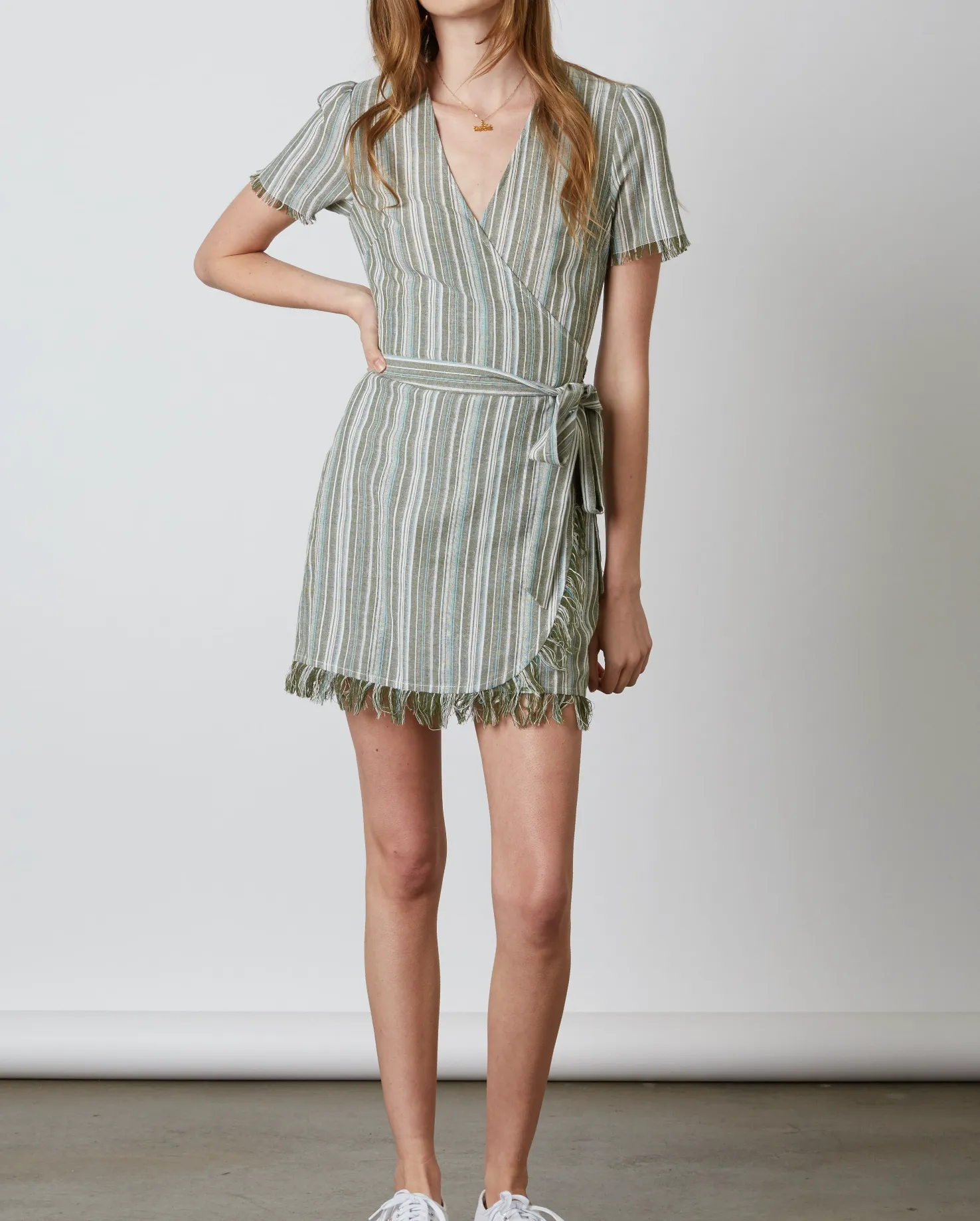 Striped Wrap Dress