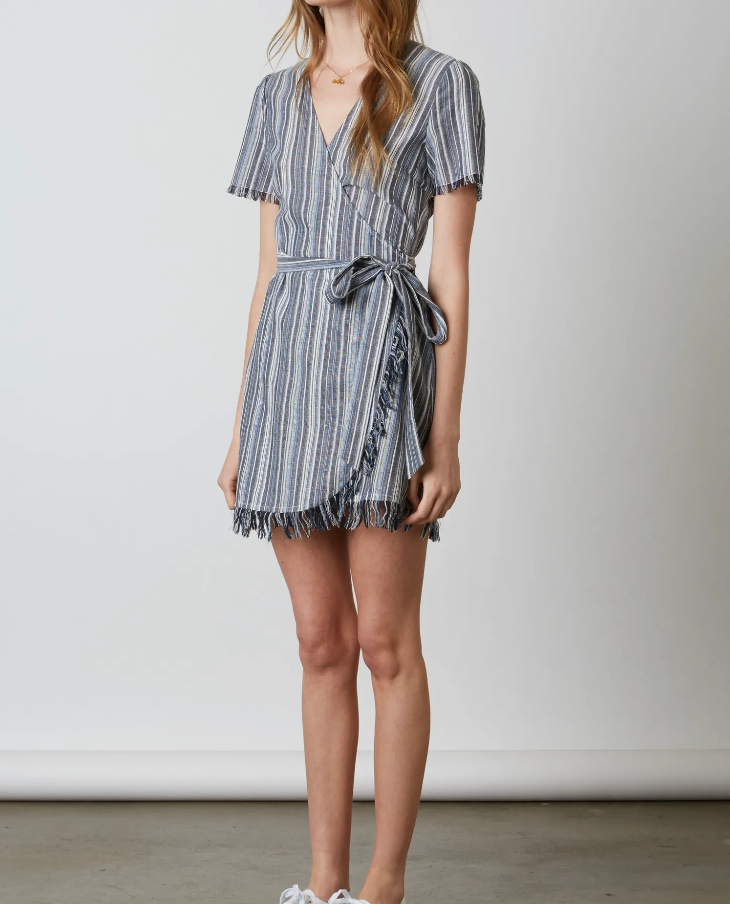 Striped Wrap Dress
