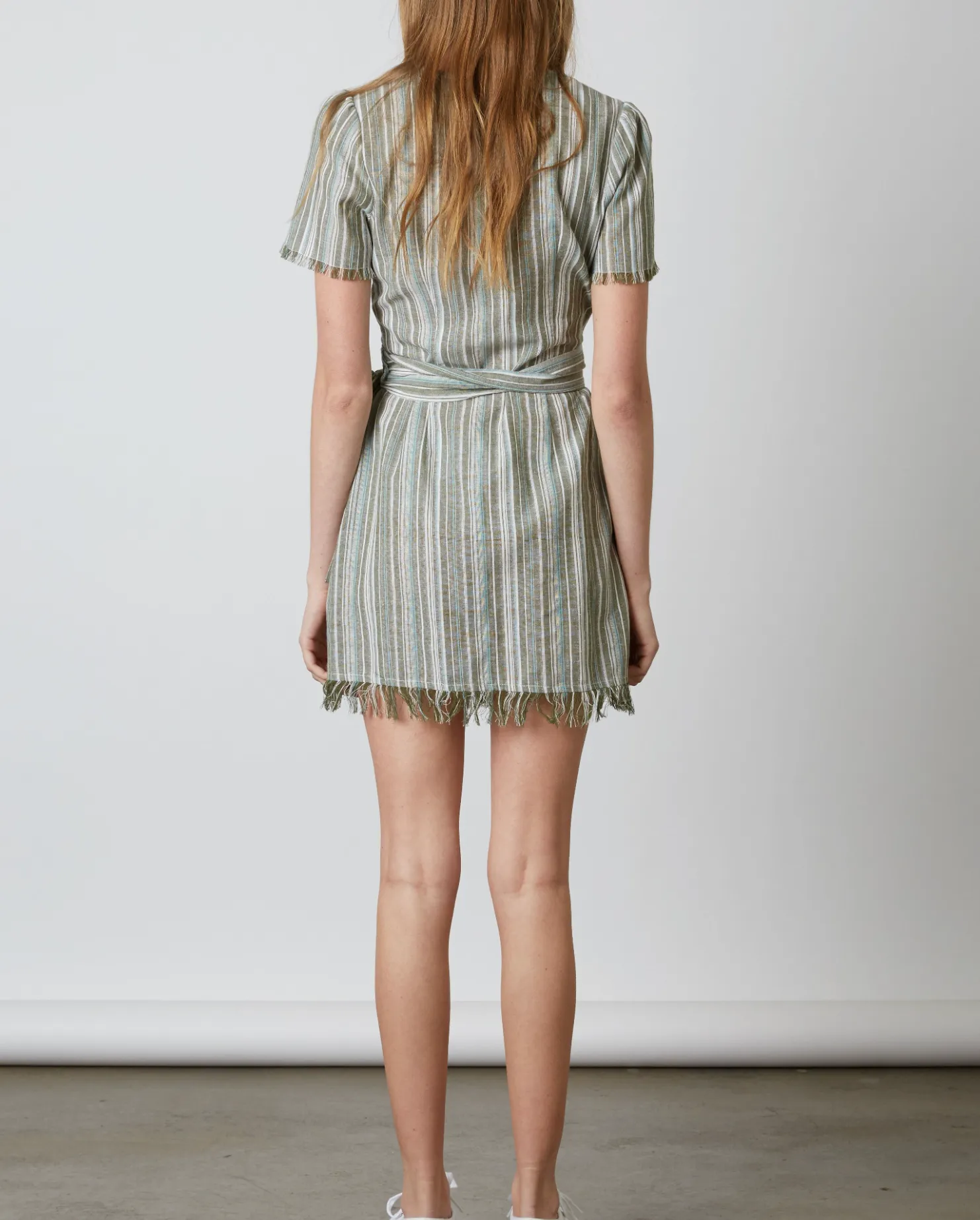Striped Wrap Dress