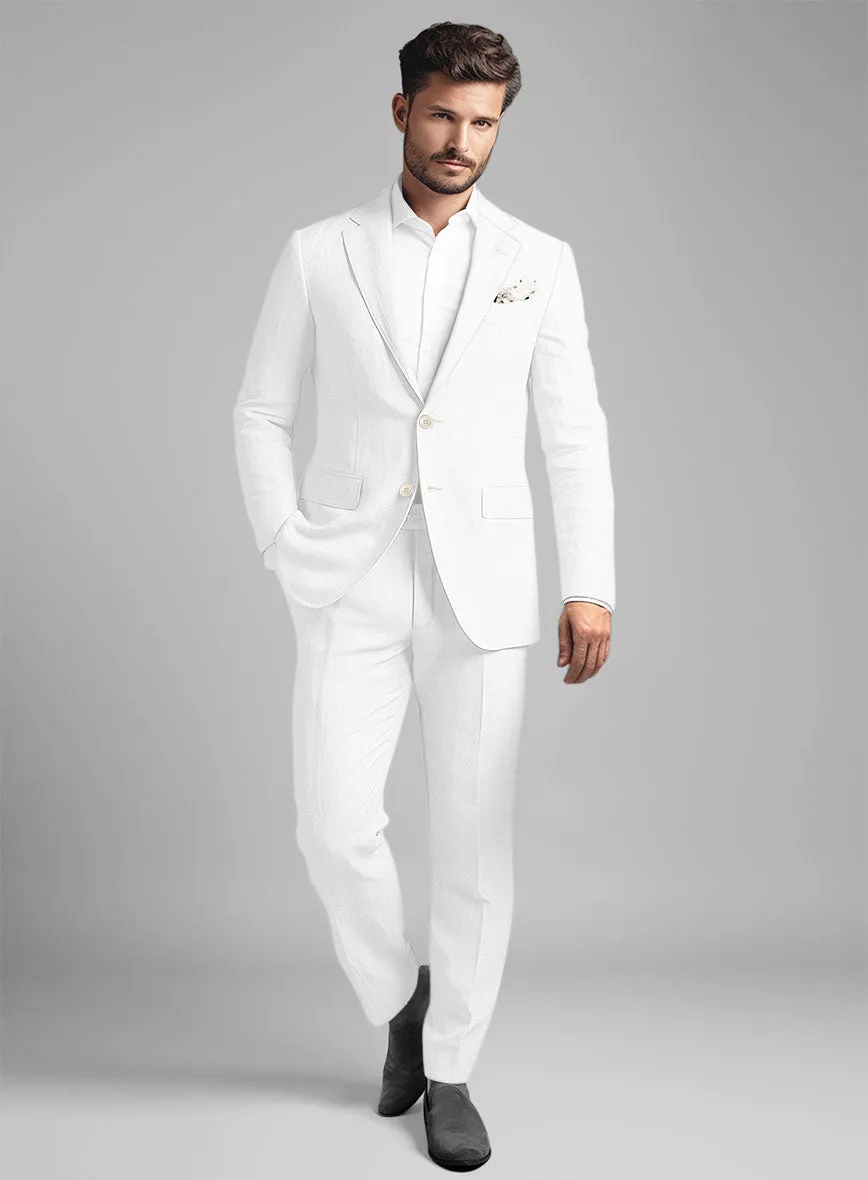 Stylbiella Natural White Linen Suit
