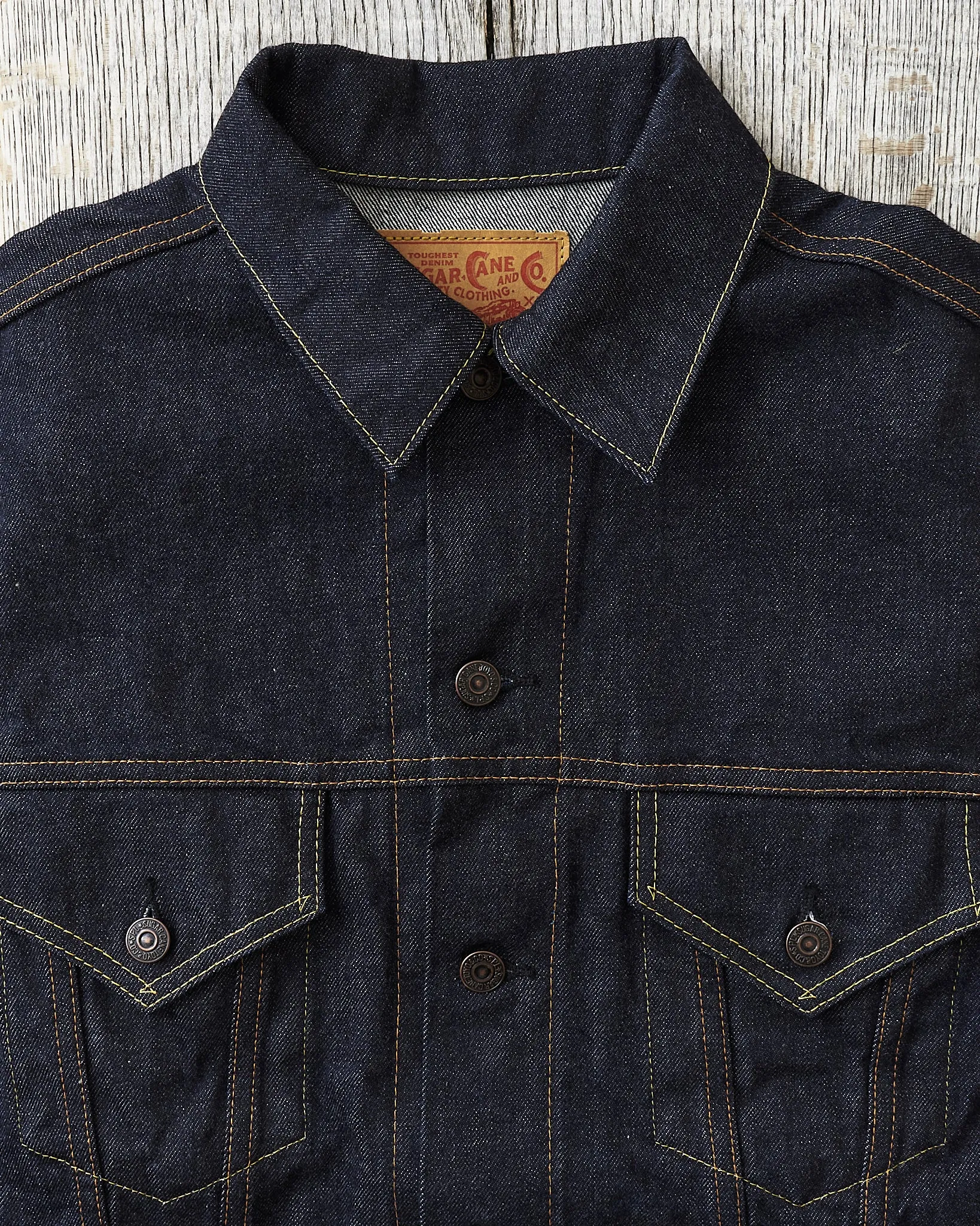 Sugar Cane & Co 1962 Type 3 Selvedge Denim Jacket SC12962