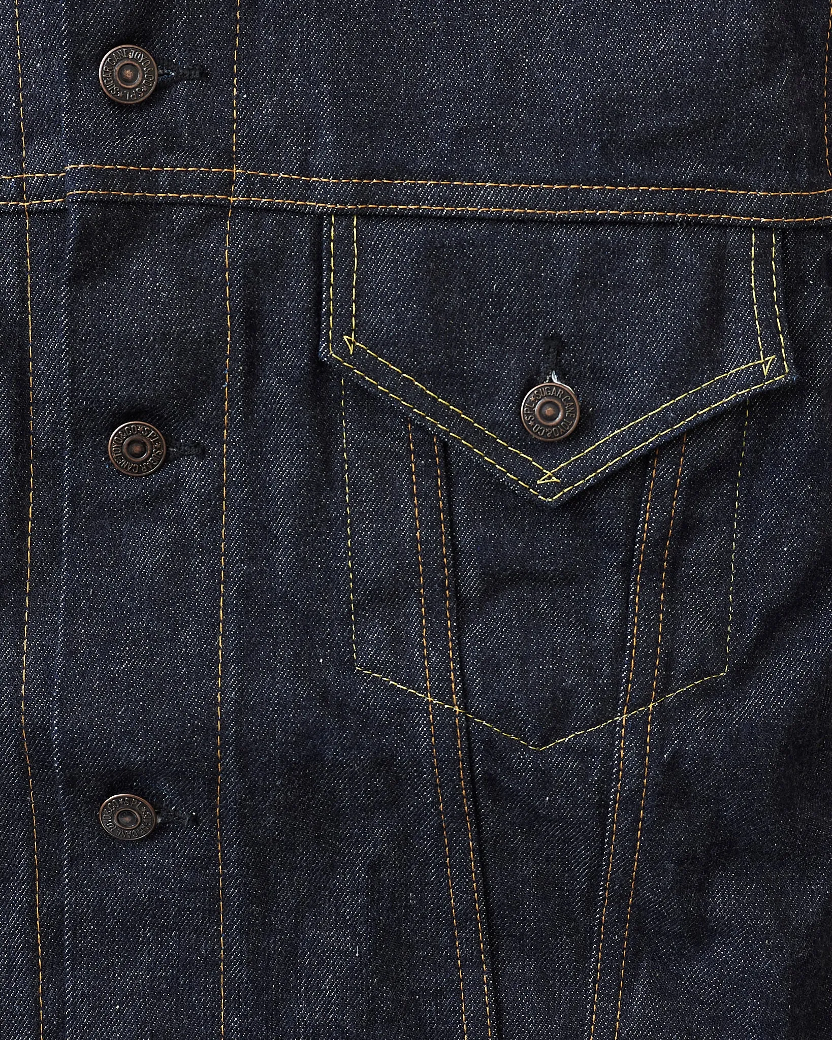 Sugar Cane & Co 1962 Type 3 Selvedge Denim Jacket SC12962