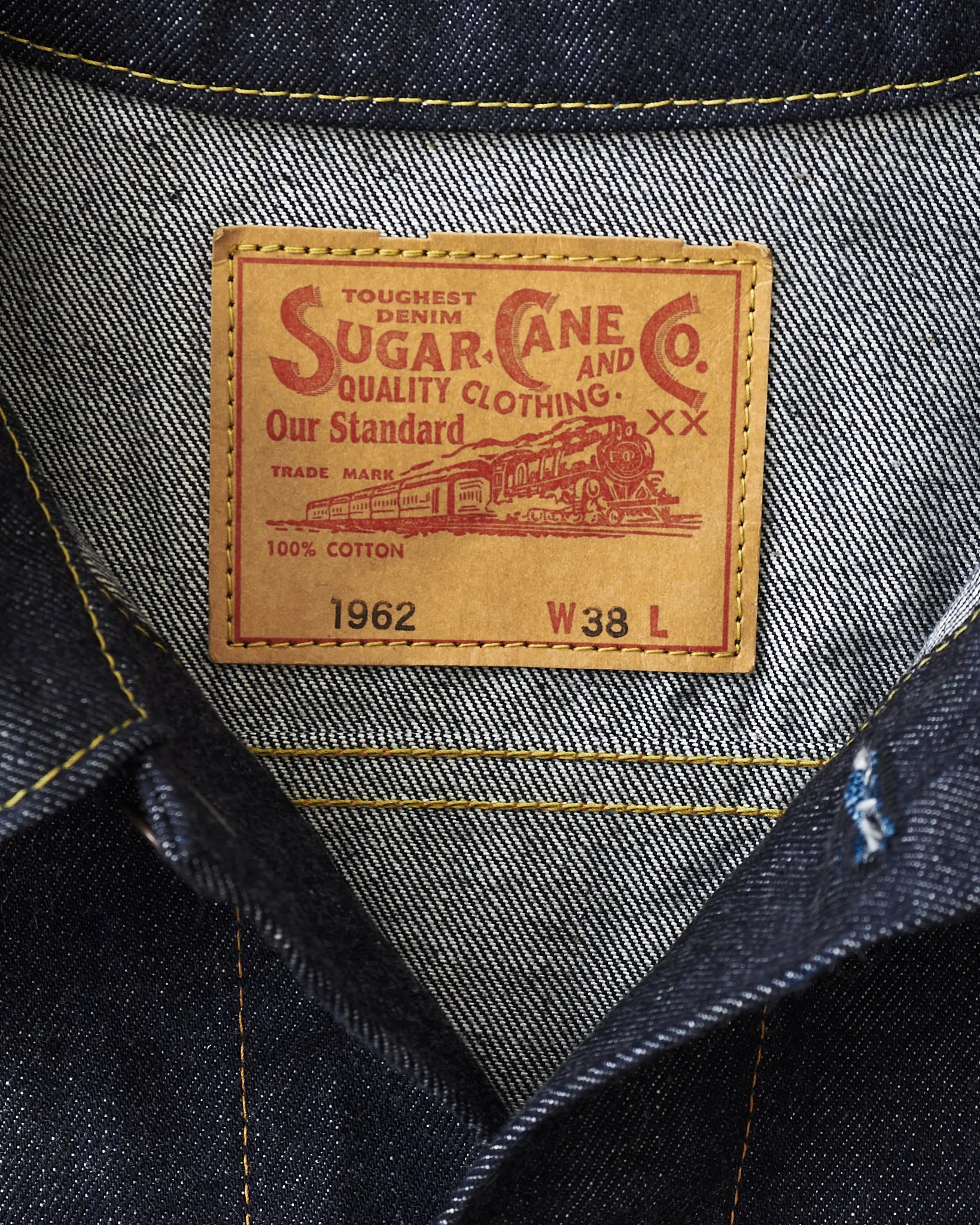 Sugar Cane & Co 1962 Type 3 Selvedge Denim Jacket SC12962