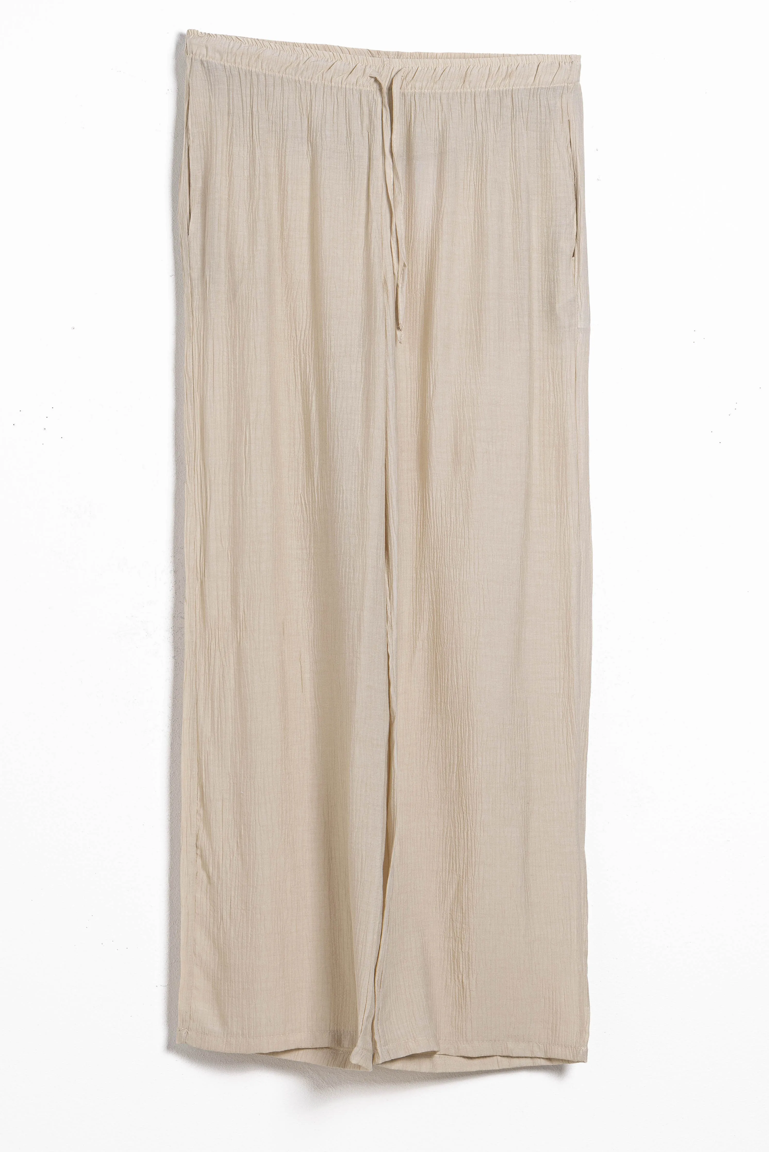 TEXTURED LIGHTWEIGHT TROUSERS
