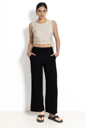 TEXTURED LIGHTWEIGHT TROUSERS