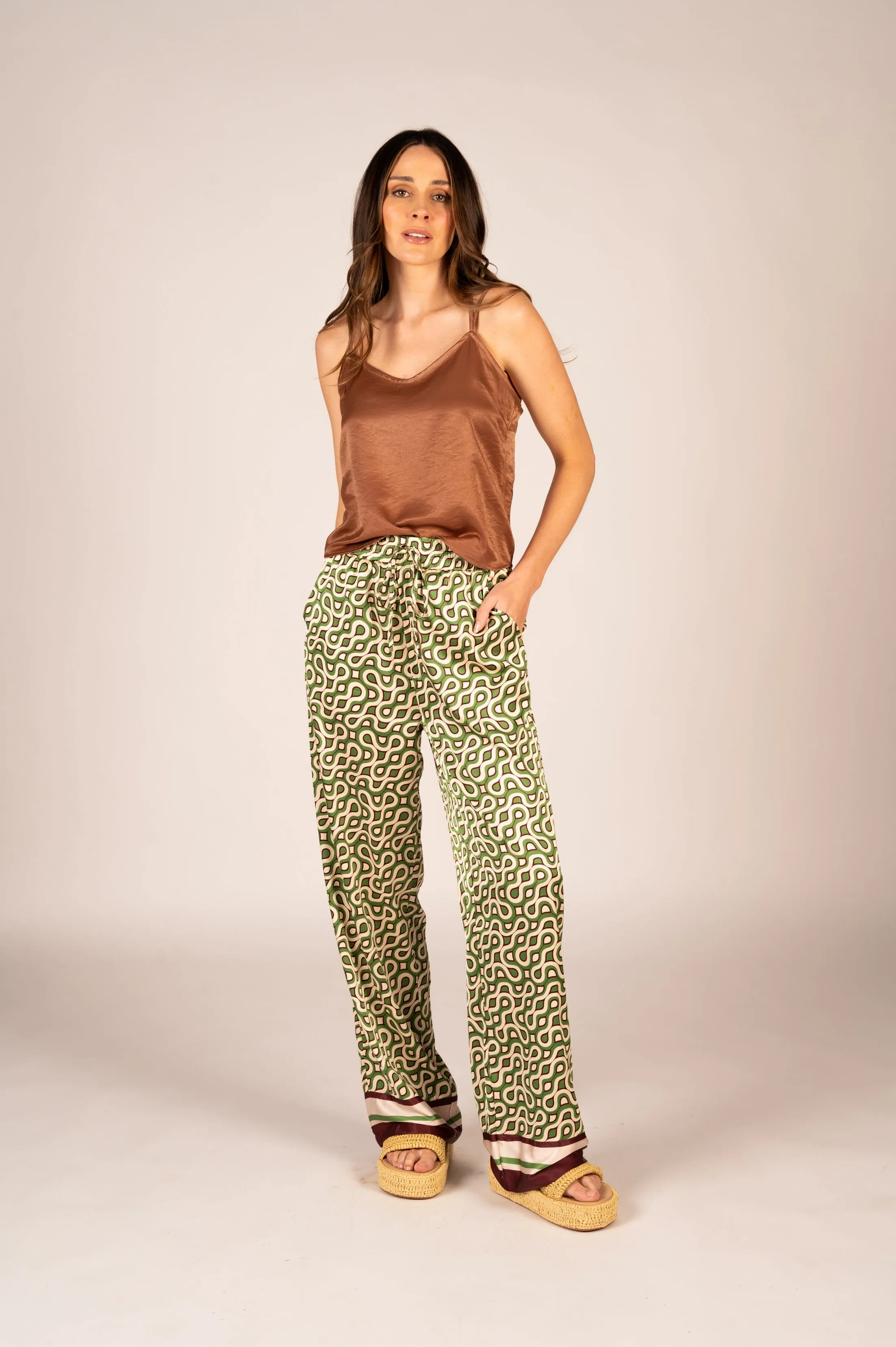 Tully lounge pant - retro border