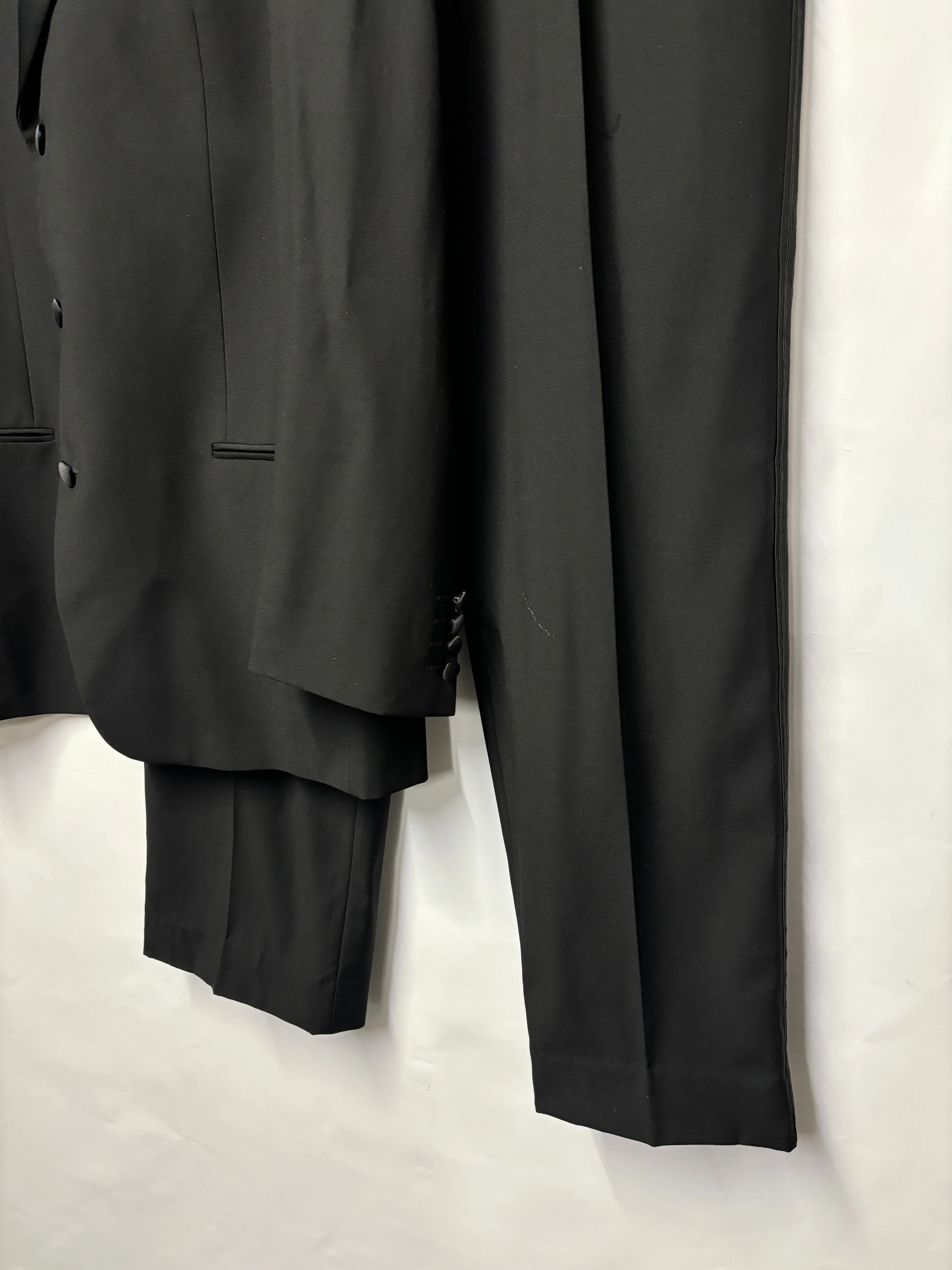 Valentino Black 100% Virgin Wool Tuxedo Large
