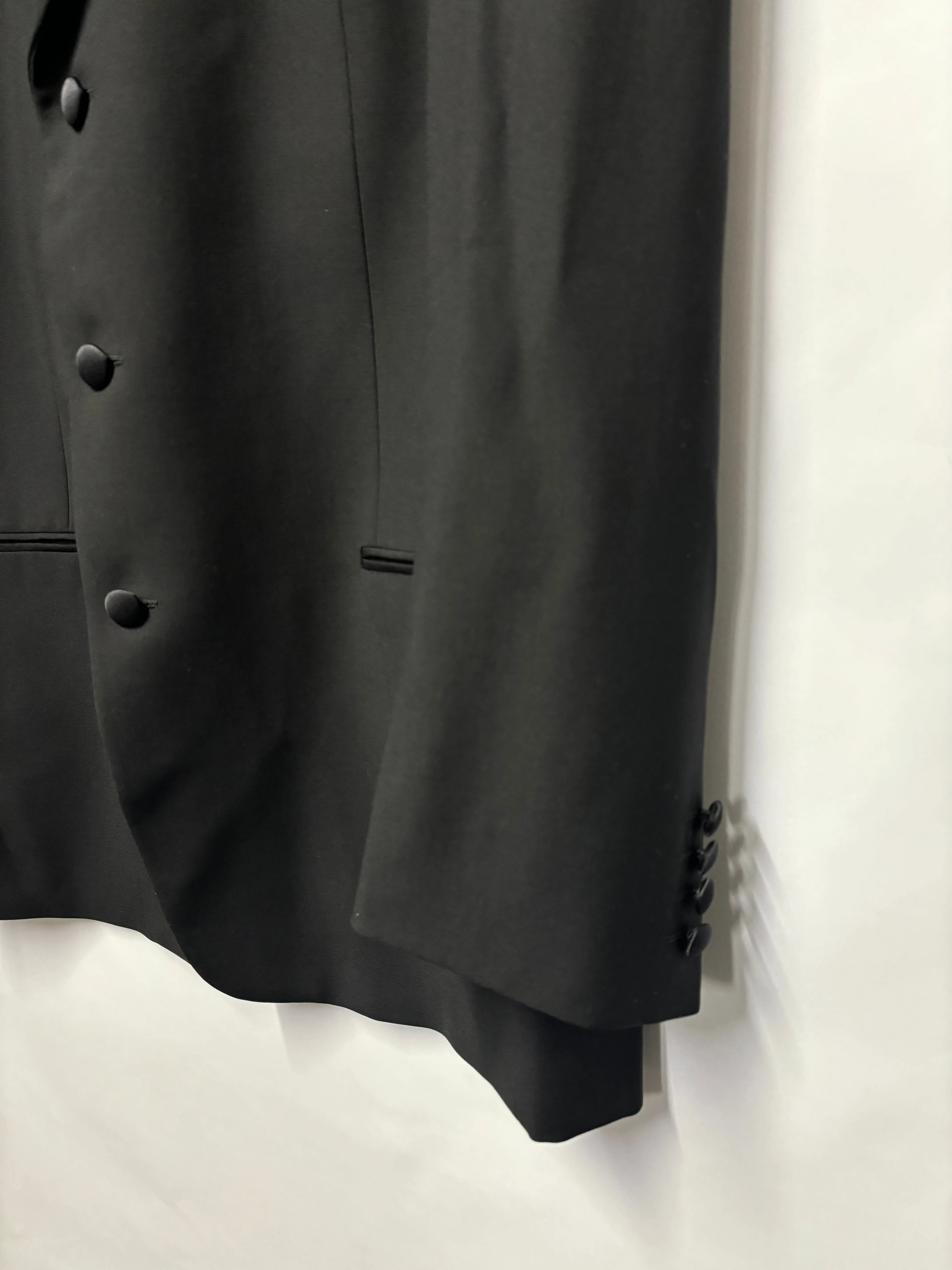 Valentino Black 100% Virgin Wool Tuxedo Large