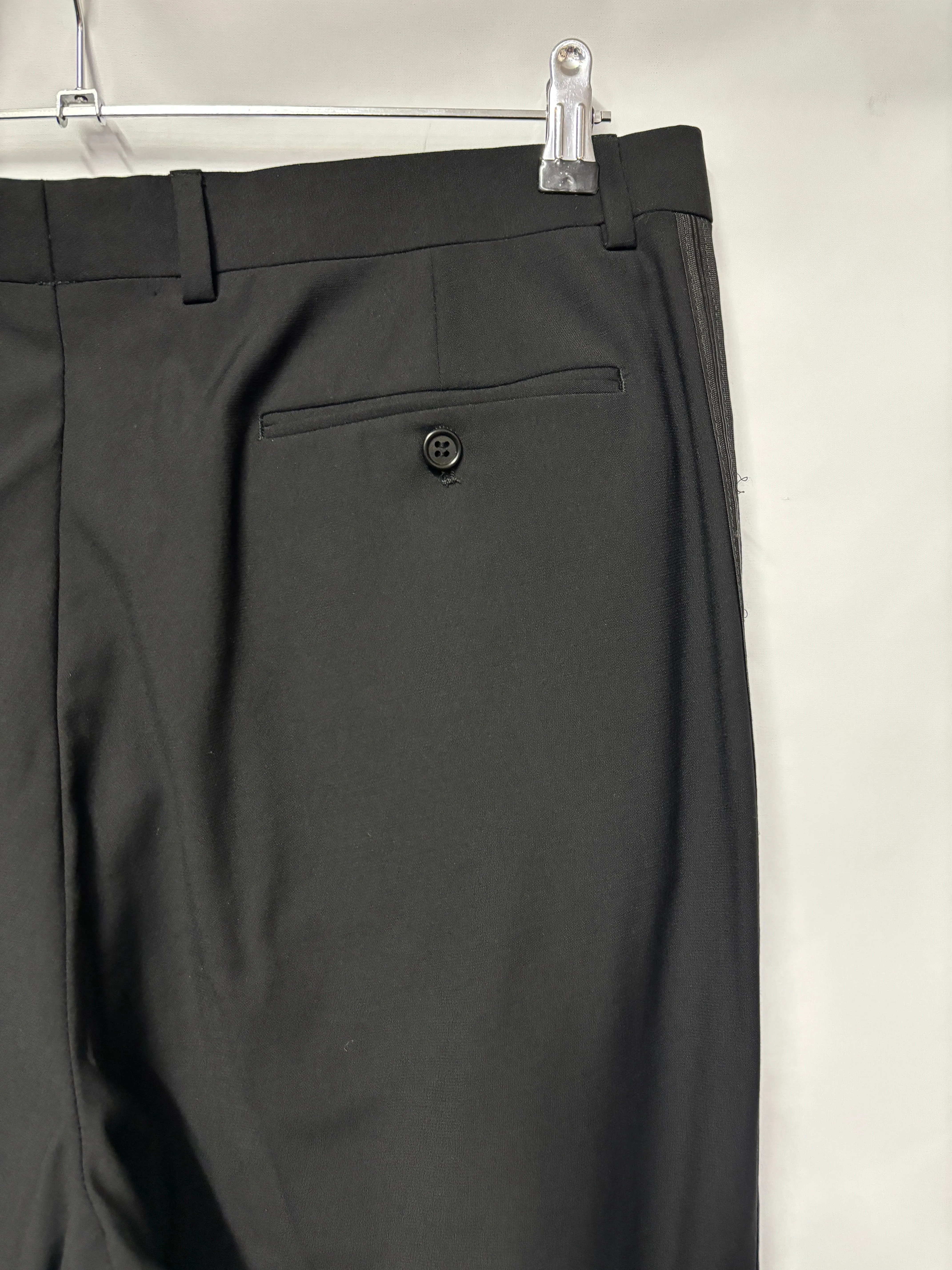 Valentino Black 100% Virgin Wool Tuxedo Large