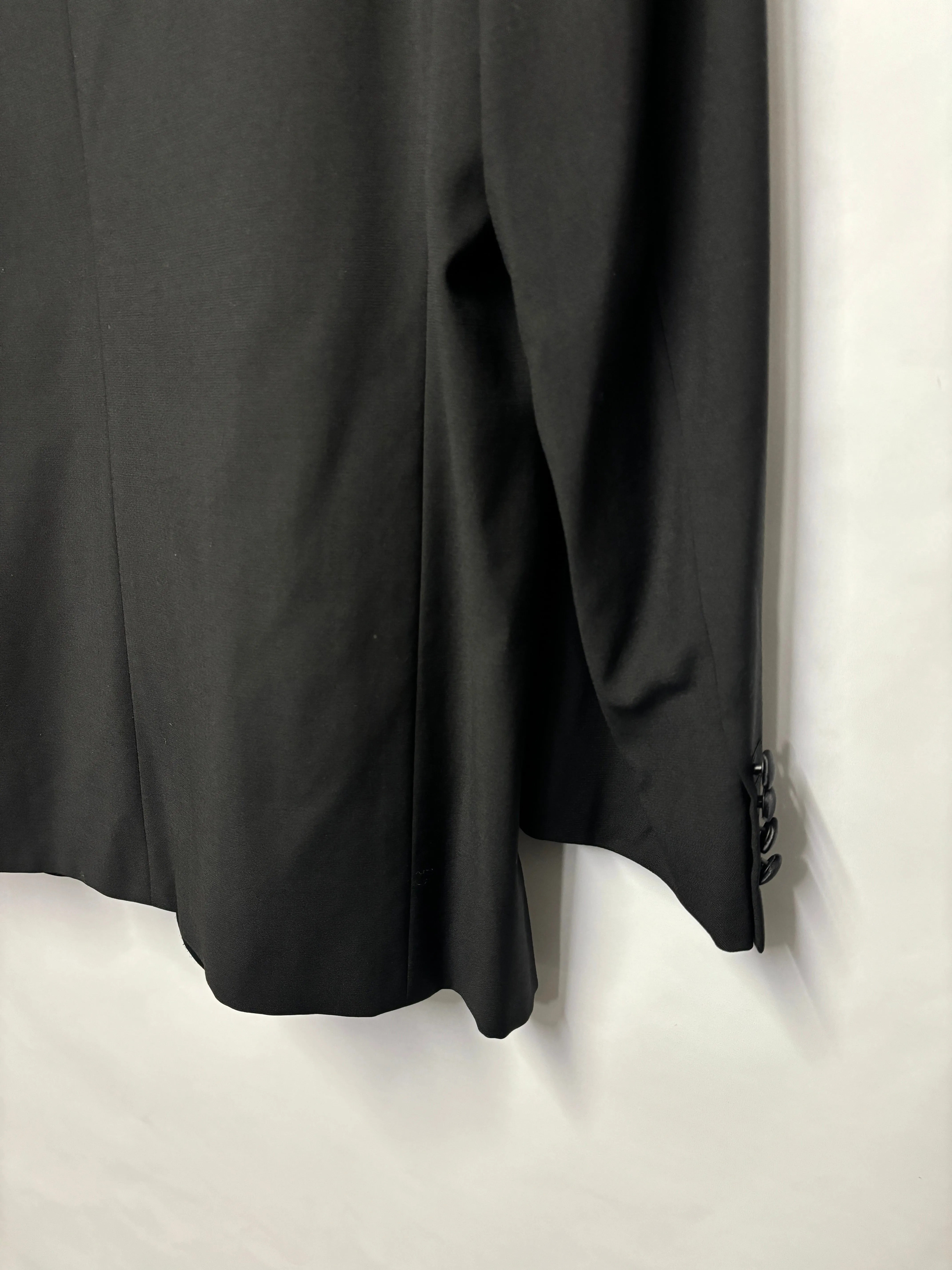 Valentino Black 100% Virgin Wool Tuxedo Large