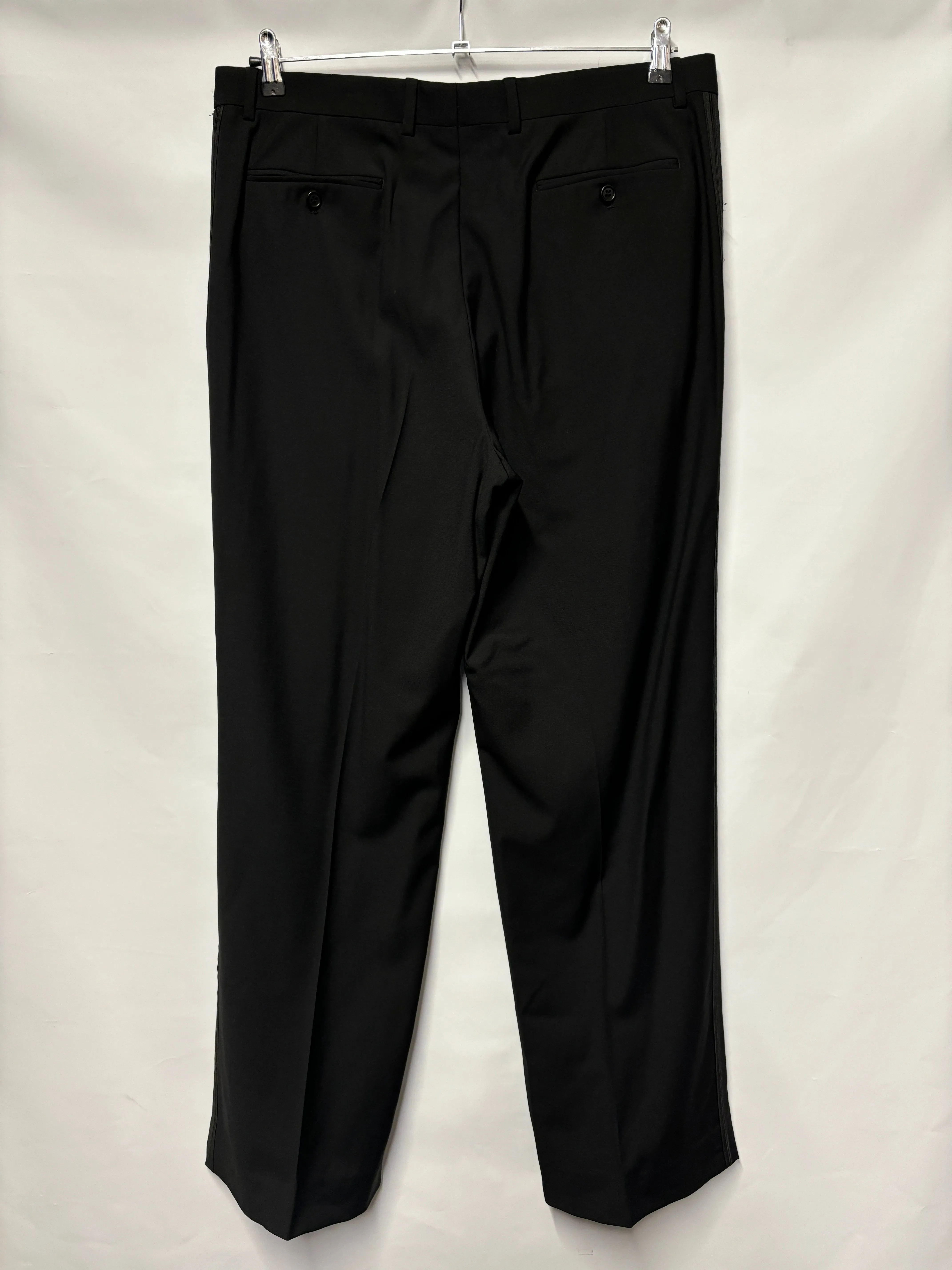 Valentino Black 100% Virgin Wool Tuxedo Large