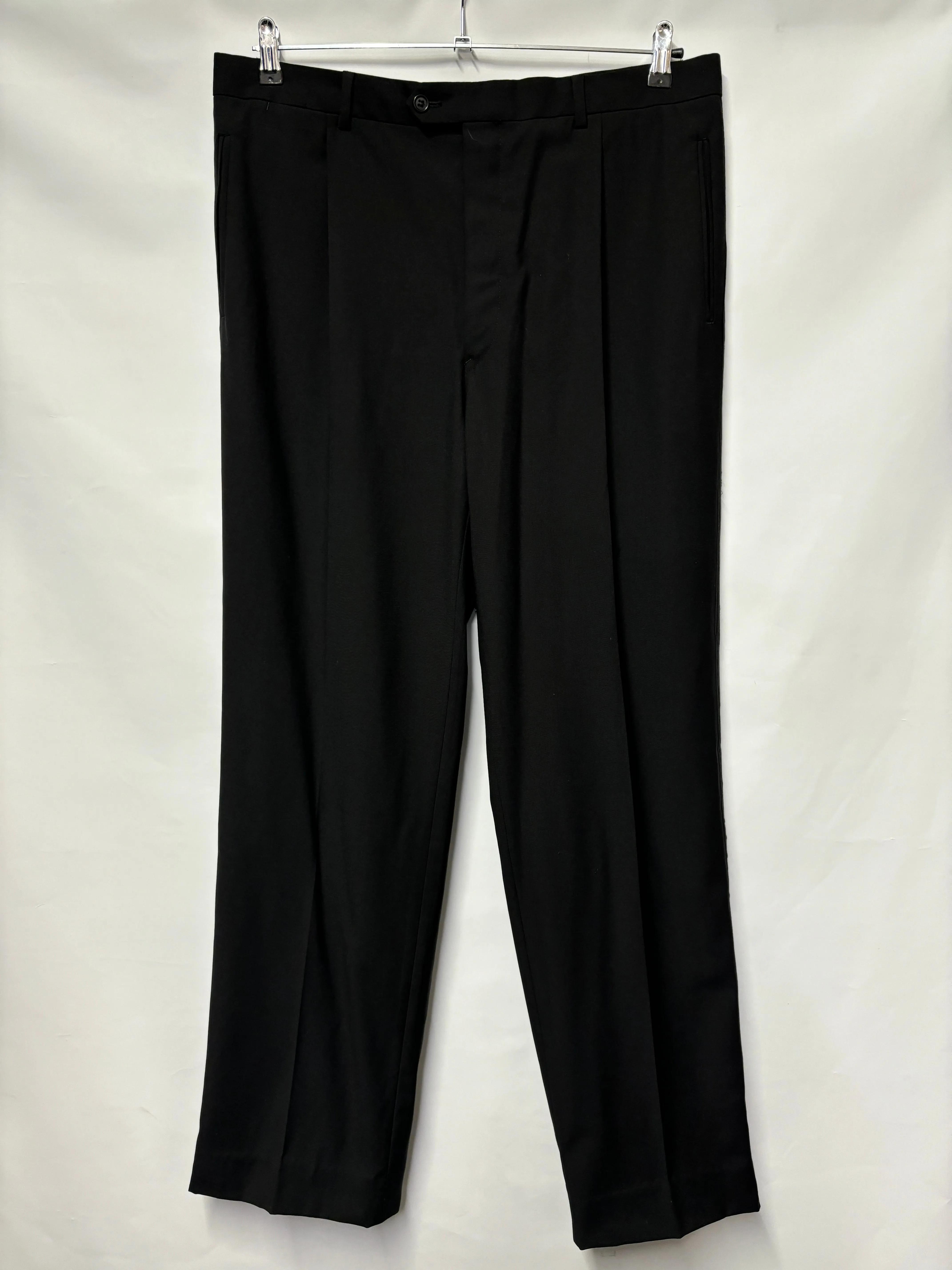 Valentino Black 100% Virgin Wool Tuxedo Large