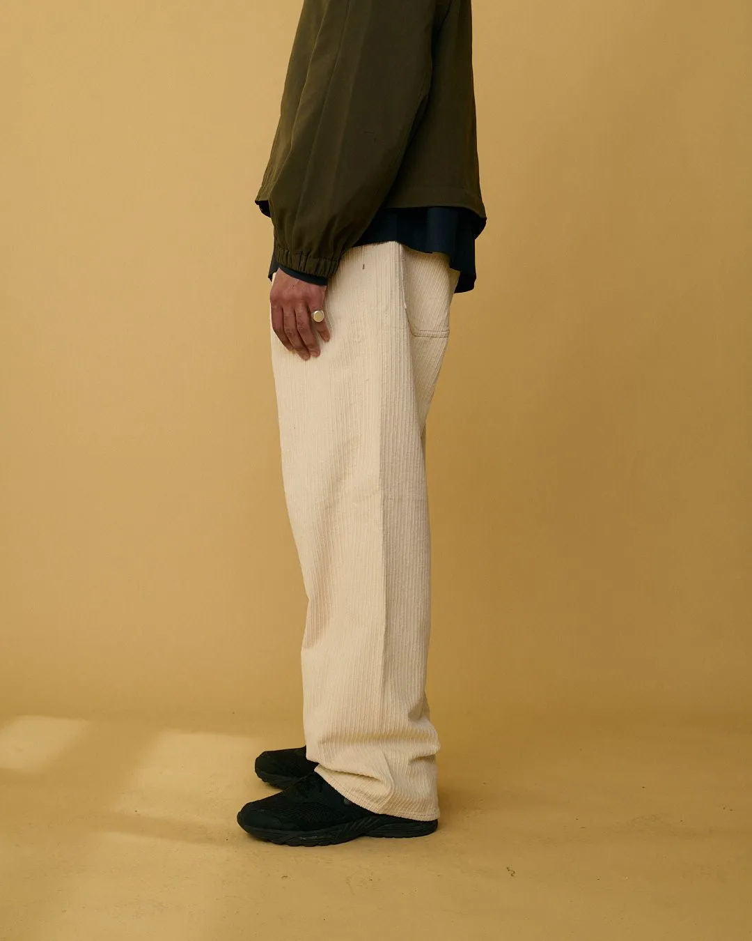 Wide Twist Corduroy Pants
