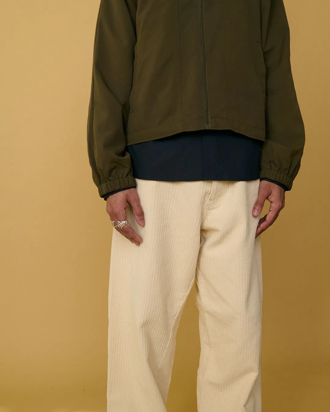 Wide Twist Corduroy Pants
