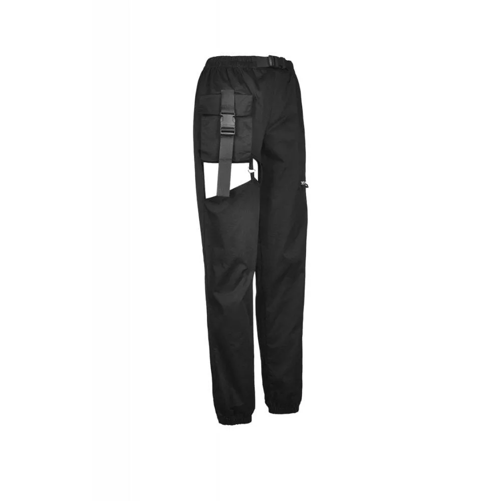 Women's Punk Hollowed Thigh Casual Trousers
