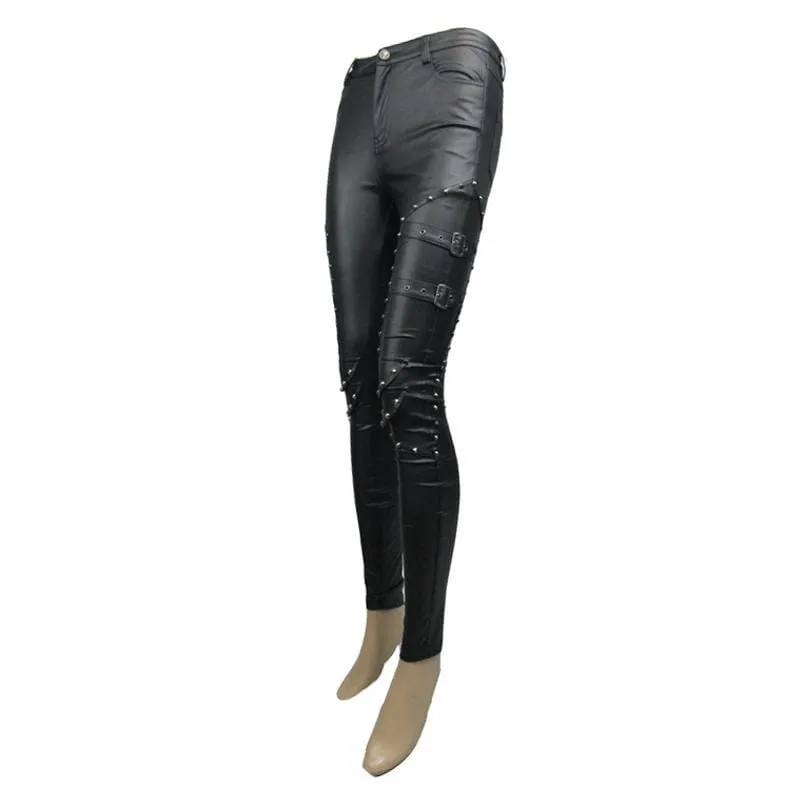 Women's Studded Punk Pants