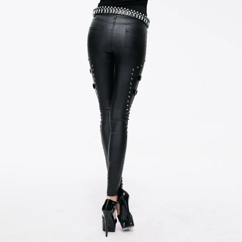 Women's Studded Punk Pants