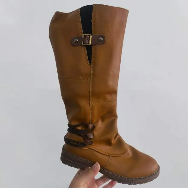 Women'S Vintage Side Zip Tall Rider Boots 52117121C