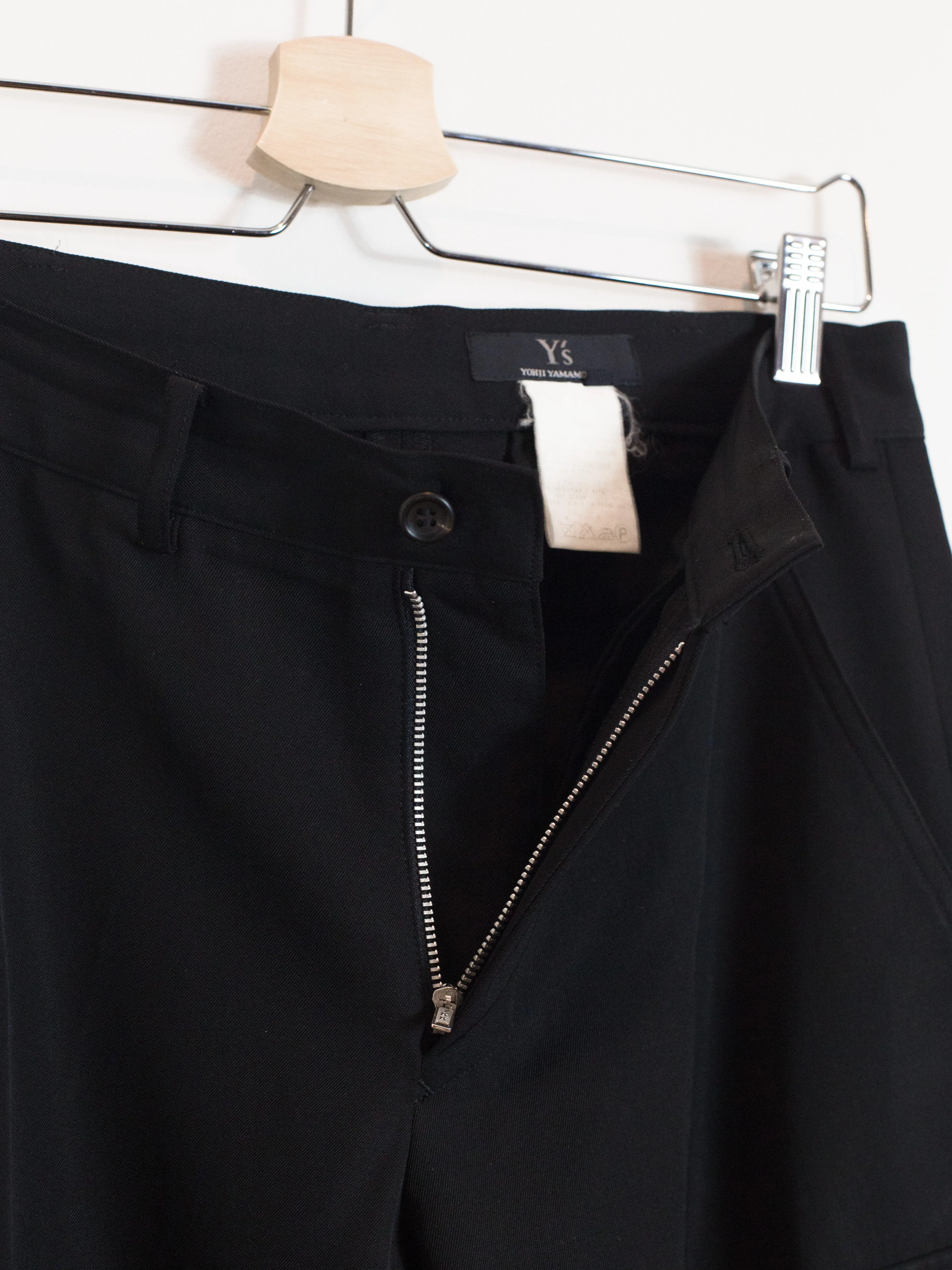 Yohji Yamamoto Y's Wool Gabardine Cargo Trousers