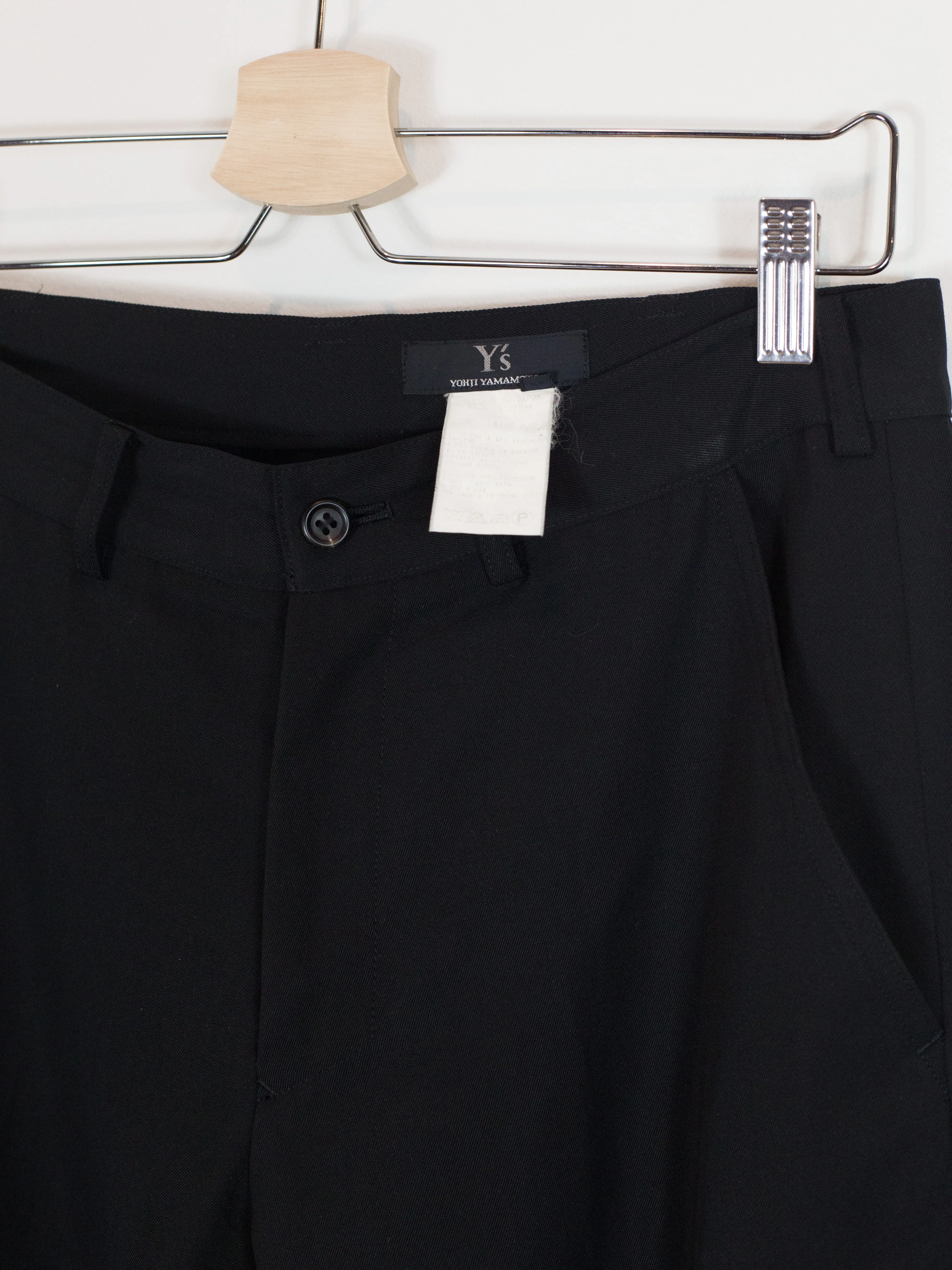 Yohji Yamamoto Y's Wool Gabardine Cargo Trousers